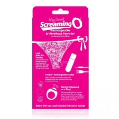   MySecret Screaming Panty - nabíjacie vibračné tangá (ružové) S-L