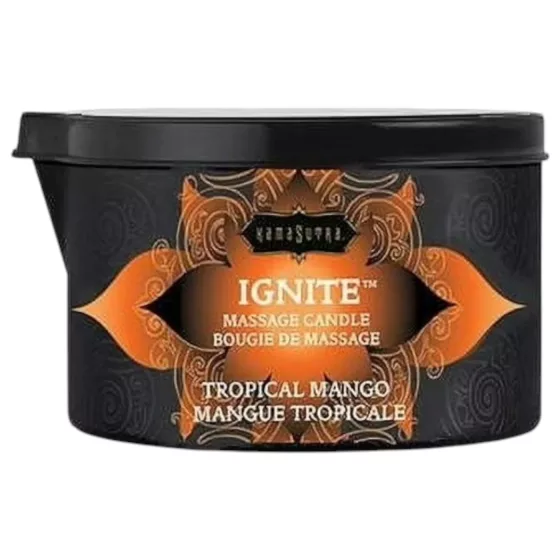 Kama Sutra - masážna sviečka - vegánska, sladké mango - 170g