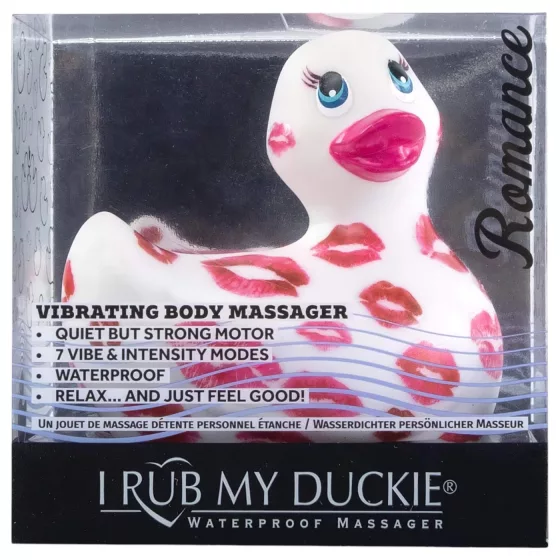 My Duckie Romance 2.0 - vodotesný vibrátor na klitoris - biely/ružový