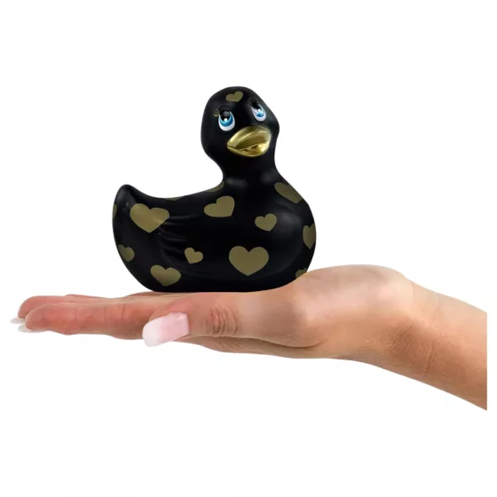 My Duckie Romance 2.0 - vibrátor na klitoris - čierna/zlatá
