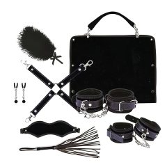   RS Soiree Kinky Me Softly - BDSM súprava - čierna (7-dielna)