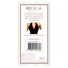   Podprsenka Bye Bra - obojstranná páska na zapínanie odevov (20 kusov)