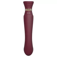  ZALO Queen - vlnitý vaginálny a klitorálny vibrátor na bod G (červený)