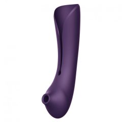   ZALO Queen - nabíjací vibrátor na bod G a klitoris s impulznými vlnami (fialový)