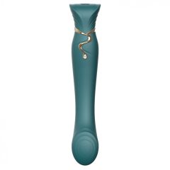   ZALO Queen - dobíjací vibrátor na bod G a klitoris s pulznou vlnou (zelený)