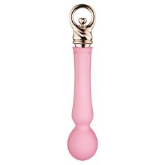   ZALO Confidence Heating Wand - nabíjací, luxusný masážny vibrátor (ružový)