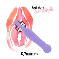   FEELZTOYS Mister Sweetspot - dobíjací, vodotesný vibrátor na klitoris (fialový)