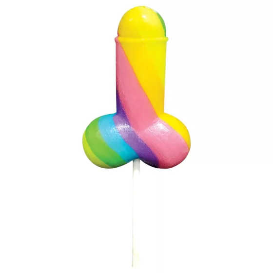 Rainbow Cock Pop - lízatko v tvare penisu (85 g) - ovocná príchuť