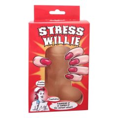   Stress Willie - antistresová loptička - penis (telová farba)