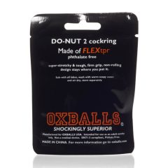   OXBALLS Donut 2 - extra silný krúžok na penis (priehľadný)