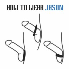   Velv'Or Jason - nastaviteľný, silikonový krúžok na penis (čierny)