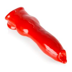 OXBALLS Fido - plášť na penis (červený)