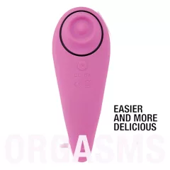  FEELZTOYS - vibrátor na klitoris 2v1 - dobíjací - ružová