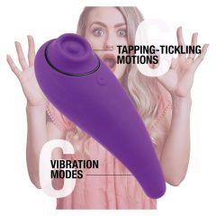   FEELZTOYS Femmegasm - nabíjateľný 2v1 vibrátor na klitoris (fialová)