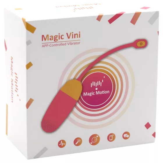 Magic Motion Vini - nositeľné vibračné vajíčko ovládané aplikáciou (oranžové)