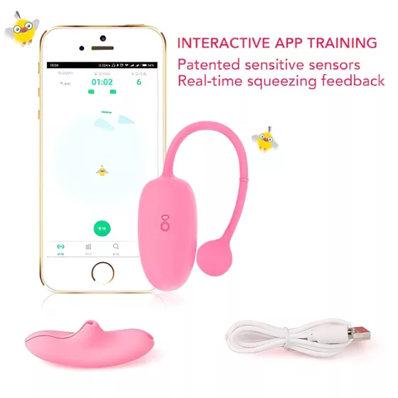 Magic Motion Kegel Coach - vibračná venušina guľa (ružová)