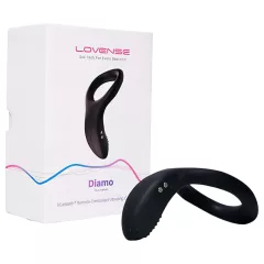   Lovense Diamo - vibračný krúžok na penis ovládaný aplikáciou, pre mužov (čierny)