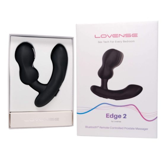 LOVENSE Edge 2 - inteligentný, nabíjací vibrátor na prostatu (čierny)