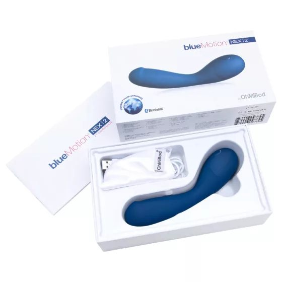 / OhMiBod Bluemotion Nex 2 - aplikáciou ovládaný vibrátor na bod G (modrý)