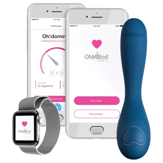 / OhMiBod Bluemotion Nex 2 - aplikáciou ovládaný vibrátor na bod G (modrý)