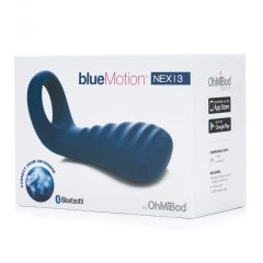   OHMIBOD Bluemotion Nex 3 - inteligentný dobíjací vibračný krúžok na penis (modrý)