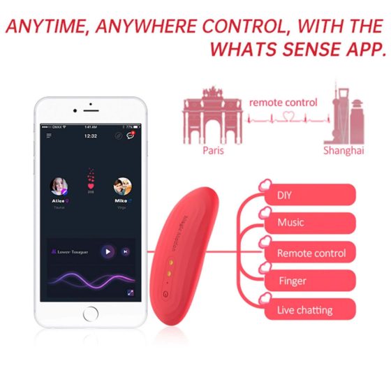 Magic Motion Nyx - inteligentný, nabíjací stimulátor klitorisu (koral)