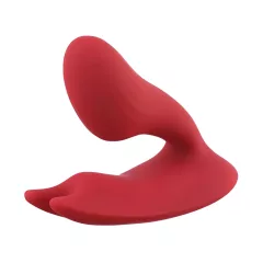   Magic Motion Umi - nasadzovací vibrátor s vibráciou - dobíjací - červený