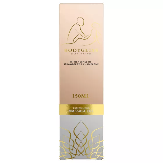 Bodygliss - masážny olej a lubrikant - jahoda - 150ml