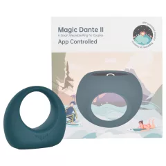   Magic Motion Dante II - Vibračný erekčný krúžok ovládaný aplikáciou pre mužov (modrý)