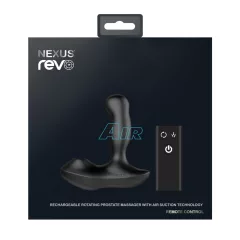 Nexus Revo Air - vibrátor na prostatu s rotáciou - čierny