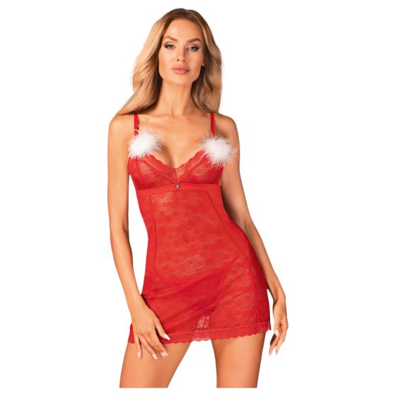 Obsessive Claussica - babydoll & tango (červená)