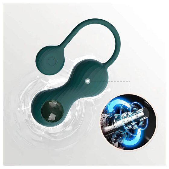 Magic Motion Crystal Duo - inteligentná sada venušiných guličiek - (zelená)