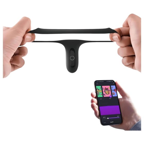 Magic Motion Rise - vibračný erekčný krúžok - nabíjateľný, čierny