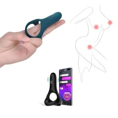   Magic Motion Rise - inteligentný, nabíjateľný vibračný krúžok na penis (zelený)