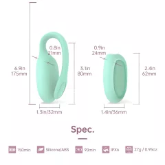   Magic Motion FitCute - Vibrátor guličiek ovládaný aplikáciou (mentolová)