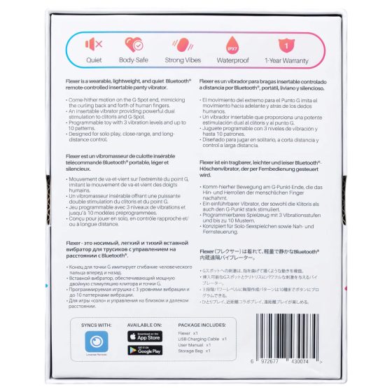 LOVENSE Flexer - vibračné nohavičky a vibrátor 2v1 - nabíjateľné, ružové