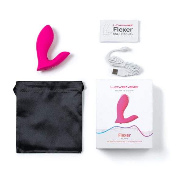 LOVENSE Flexer Panty - dobíjací vibrátor 2v1 (ružový)
