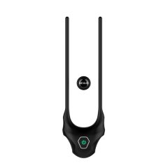   Nexus Forge - nastaviteľný vibračný krúžok na penis s lasom (čierny)