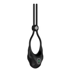   Nexus Forge - nastaviteľný vibračný krúžok na penis s lasom (čierny)