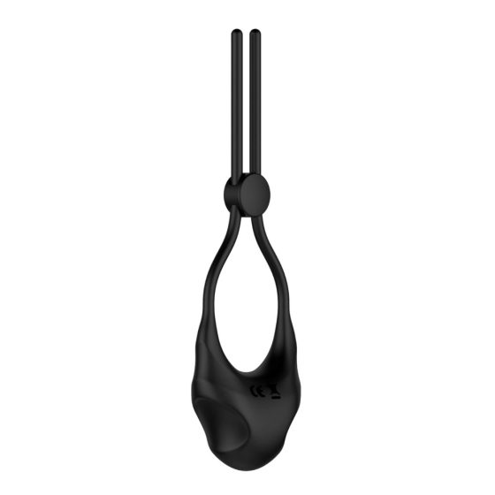 Nexus Forge - nastaviteľný vibračný krúžok na penis s lasom (čierny)