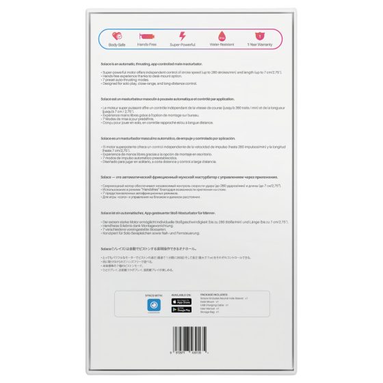 LOVENSE Solace - automatický masturbátor s pohybom hore-dole - čierny