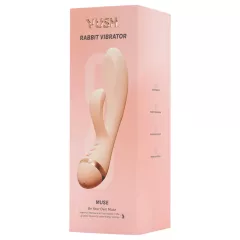   Vush Muse - vibrátor na klitoris s ramenom - nabíjateľný, vodotesný, ružový