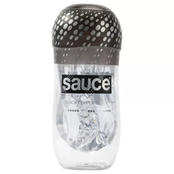 Sauce - kompaktný masturbátor - priehľadný