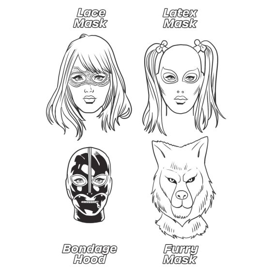 WoodRocket - dospelácky erotický omaľovánka - fetiše