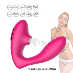   Tracys Dog - vodotesný vibrátor na bod G a stimulátor klitorisu (ružový)