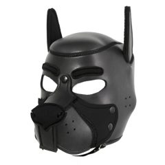 Ida Leather - uzavretá maska pre psa (čierna)